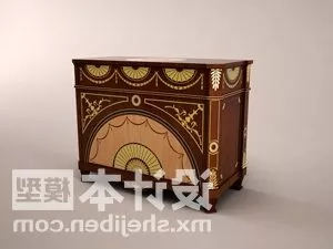 Classic Showcase Cabinet 3d model Classic Showcase Cabinet 3d model