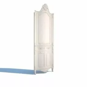 White Shoe Cabinet 3d model