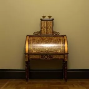 Classic Vintage Entrance Hall Cabinet 3d model