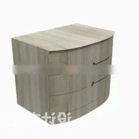 Mdf Bedside Table 3d model