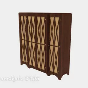 Antique Wardrobe Pattern Carving 3d model