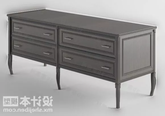 Modern Showcase Grey Wood 3d model Modern Showcase Grey Wood 3d model
