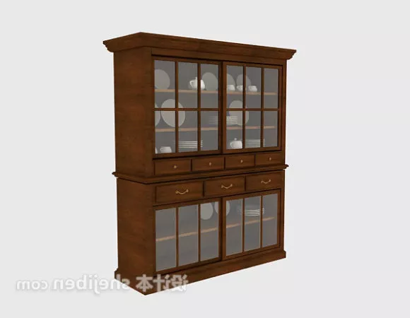 Character With Home Interior And Door 3d model