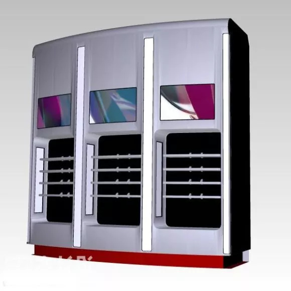 Reception Commercial Booth Support Desk 3d model