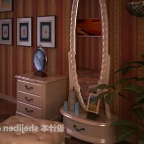 Dresser European Style 3d model