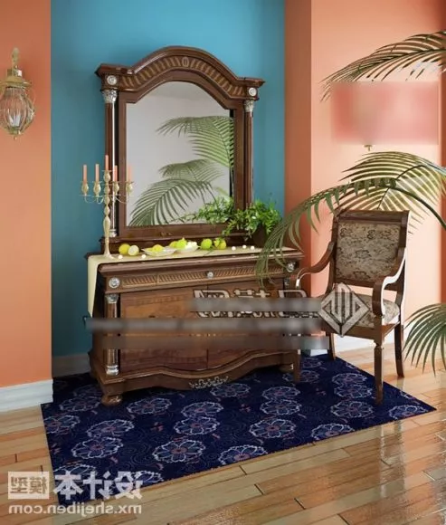 Antique Dresser V1 3d model Antique Dresser V1 3d model