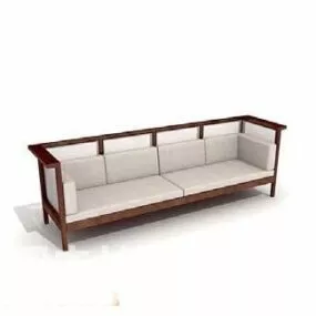 Multi Seaters Sofa Wooden Frame 3d model