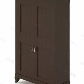 Wardrobe Brown Wood 3d model