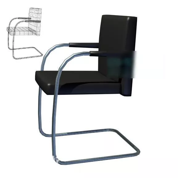 Common Office Chair Furniture 3d model Common Office Chair Furniture 3d model
