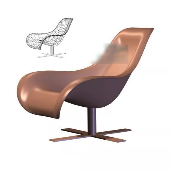 Relax Chair Plastic Material 3d model Relax Chair Plastic Material 3d model
