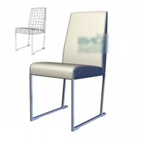 Restaurant Chair White Color 3d model