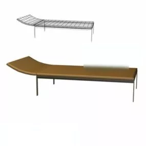 Swimming Pool Simple Recliner 3d model