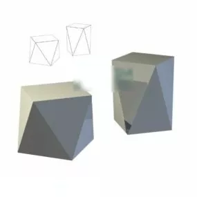 Polygon Stool 3d model