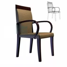 Antique Style Armchair For Dinning Room 3d model