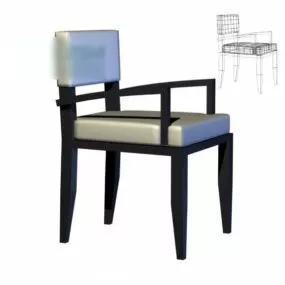 Dinning Room Simple Armchair 3d model