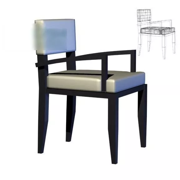 Smooth Shape Armchair 3d model