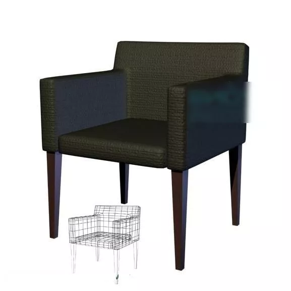 Armchair Modern Arm Pad 3d model
