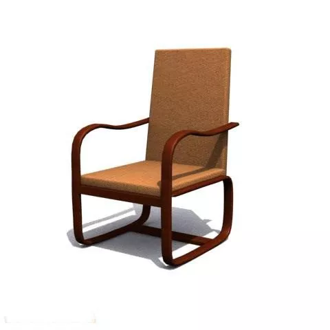 Coffee Armchair Fjord 3d model