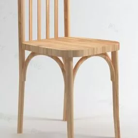 Country Chair Wooden Material 3d model