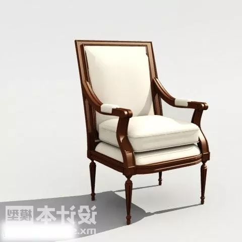 Curved Back Armchair Kokoon 3d model