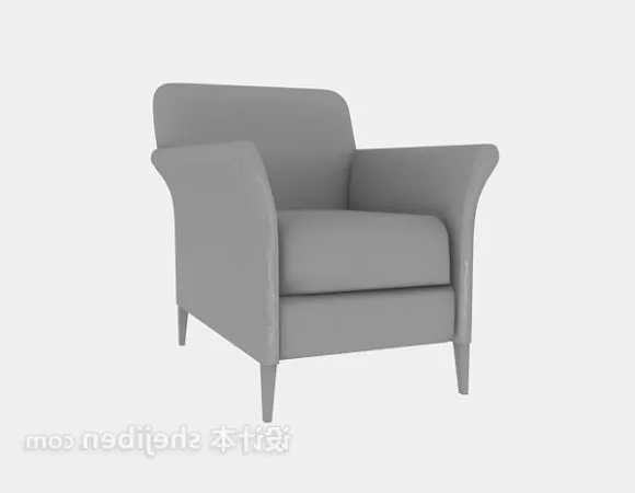 Sofa Armchair Strip Pattern 3d model