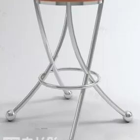Coffee Table Inox Leg 3d model