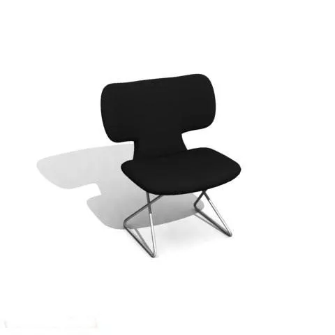 Office Black Chair Simple Style 3d model Office Black Chair Simple Style 3d model