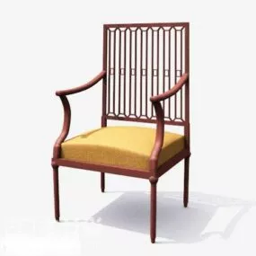 Wood Chair For Living Room 3d model