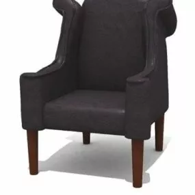 Grey Fabric Sofa Design 3d model