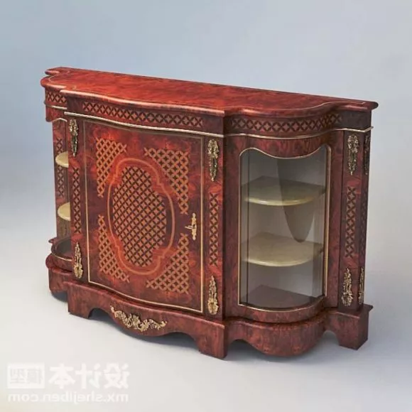 Antique High Console Table 3d model