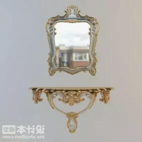 Carving Dresser Mirror 3d model