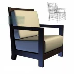 Armchair Upholstery Design 3d model