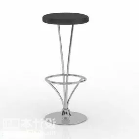 High Bar Chair Iron Frame 3d model