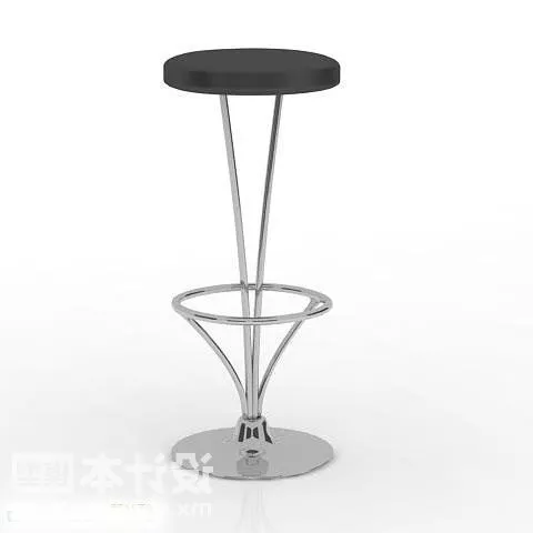 High Bar Chair Iron Frame 3d model High Bar Chair Iron Frame 3d model