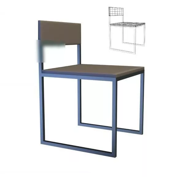 Bar Chair Minimalist Style 3d model Bar Chair Minimalist Style 3d model