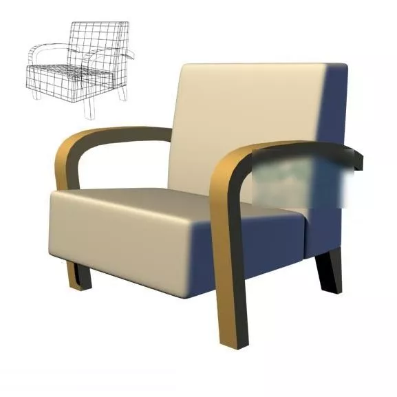 Polygon Armchair Massas 3d model