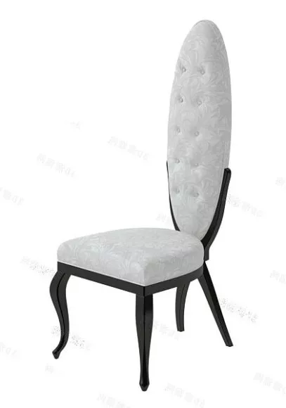 Antique Chair High Back 3d model Antique Chair High Back 3d model