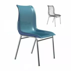 Office Chair Plastic Base 3d model