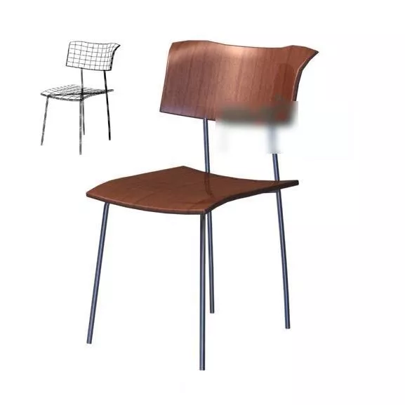 Plastic Iron Chair 3d model Plastic Iron Chair 3d model