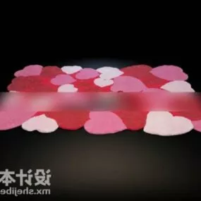 Heart Pattern Carpet V1 3d model