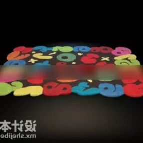 Carpet Number Pattern 3d model
