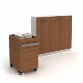Two Part Bath Cabinet 3d model