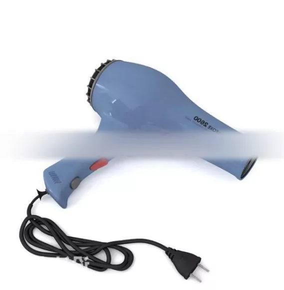Blue Hair Dryer 3d model Blue Hair Dryer 3d model