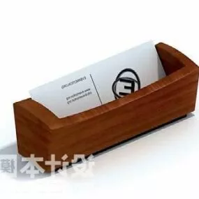 Office Supplies Name Card Holder 3d model