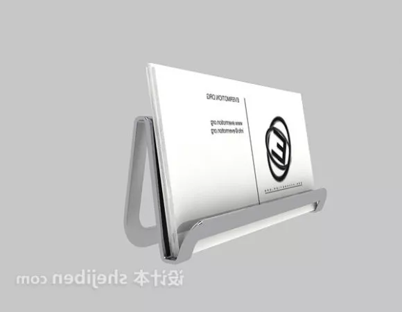 Chrome Pen Holder 3d model