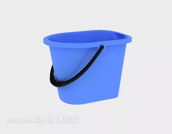 Bucket With Handle Kitchen Accessories 3d model