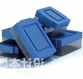 Glass Lunch Box Set 3d model
