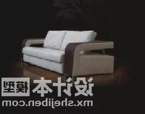 Living Room Double Sofa V1 3d model
