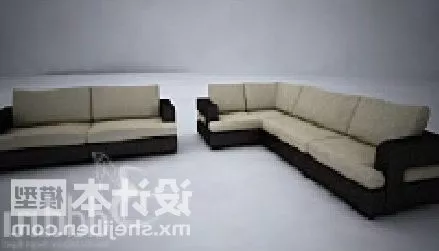 Straight And Corner Sofa Combination 3d model Straight And Corner Sofa Combination 3d model