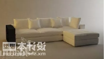 Beige Multi Seaters Sofa Sectional Style 3d model Beige Multi Seaters Sofa Sectional Style 3d model